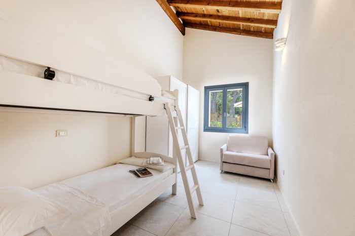 Camera doppia con letto a castello dell'Appartamento Stella