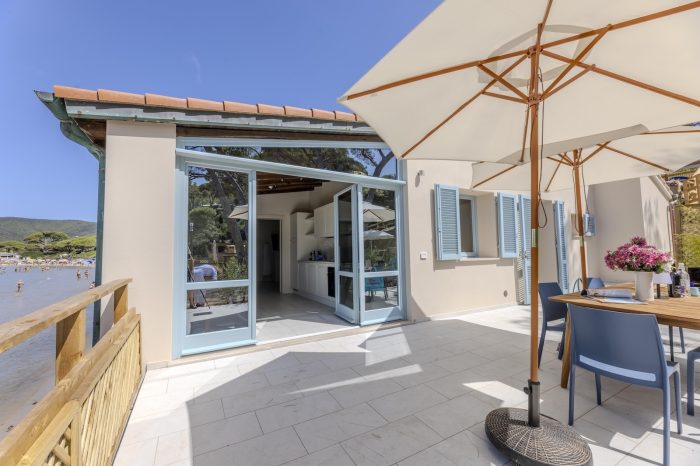Terrazza sul mare dell'Appartamento Stella sul Golfo di Lacona