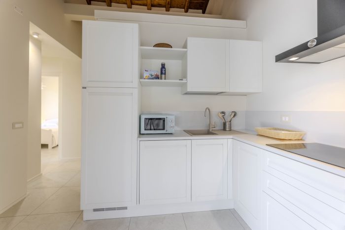 Cucina attrezzata dell'Appartamento Gambero a Lacona